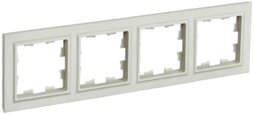 Рамка универсальная IEK Brite РУ-4-БрКр 4-м. бежевый картинка
